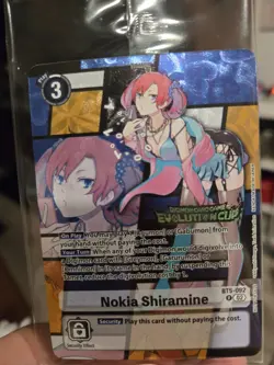 Digimon Card Nokia Shiramine BT5-092 Evolution Cup Promo English evo cup Sealed - Image 1