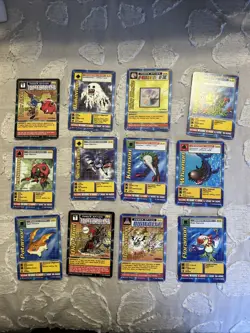 Vintage 1999 Digimon Card Lot - 12 Cards - Image 1