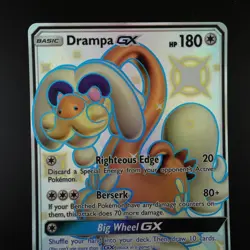 Drampa GX SV80/SV94 Pokemon Hidden Fates Holo Full Art Card - Image 2
