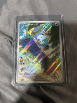 Oshawott Illustration Rare Pokemon card White Flare 105/086 ENGLISH - Image 1