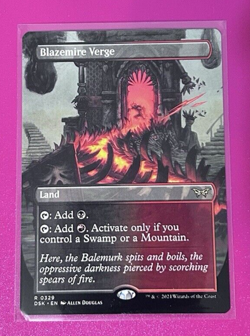 MTG **Blazemire Verge** (Borderless) -Duskmourn: (DSK) #329- NM Reg Rare - - Image 1