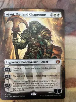 Ajani, Outland Chaperone (Borderless) Lorwyn Eclipsed Normal NM 284 - Image 1