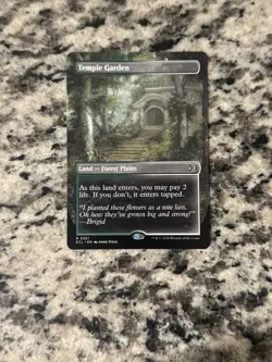 Temple Garden Borderless 351 Lorwyn Eclipsed ECL MTG Regular Rare Unplayed - Image 1