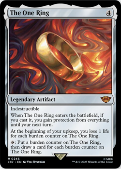 MTG The One Ring LTR NM M 246 Legendary Artifact LOTR Magic Lord of the Rings - Image 1
