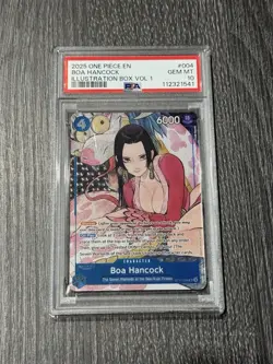 2025 ONE PIECE EN PROMOS ILLUSTRATION BOX VOL.1 #004 BOA HANCOCK PSA 10 - Image 1