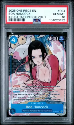 2025 ONE PIECE PROMOS ILLUSTRATION BOX VOL.1 #004 BOA HANCOCK PSA 10 - Image 1