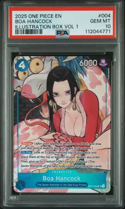 2025 ONE PIECE PROMOS ILLUSTRATION BOX VOL.1 #004 BOA HANCOCK PSA 10 - Image 1