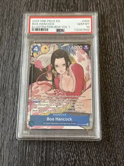 2025 ONE PIECE PROMOS ILLUSTRATION BOX VOL.1 #004 BOA HANCOCK PSA 10 - Image 1