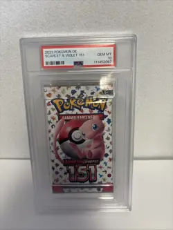 GERMAN 2023 Pokemon Scarlet & Violet 151 Grade Foil Pack PSA 10 - Image 1
