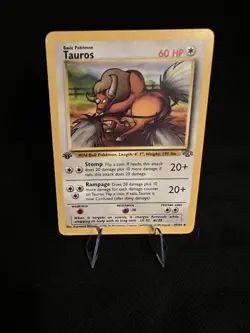 1999 Pokemon TCG Jungle Set Tauros 1st Edition #47/64 - Image 1