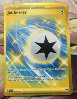 Pokemon TCG Surging Sparks Jet Energy 252/191 Special Energy Hyper Rare NM - Image 1