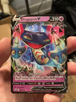 Pokemon Sword & Shield Rebel Clash 1x DRAGAPULT V Ultra Rare 92/192 NM - Image 1