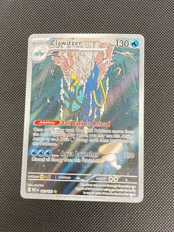 Pokemon Clawitzer 141/132 Me01: Mega Evolution Holo Illustration Rare - Image 1