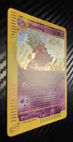 Pokemon TCG Slowking H22/H32 Aquapolis Holo Rare LP SWIRL Vintage E reader - Image 2