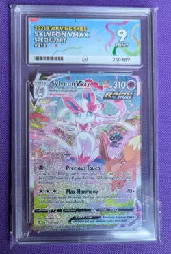 Pokemon TCG Sylveon Vmax - Evolving Skies 212/203 Secret Rare Ace Graded 9 - Image 2