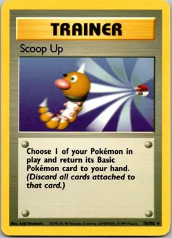 Base Set #078/102 Scoop Up Pokemon Moderately Played - Image 1