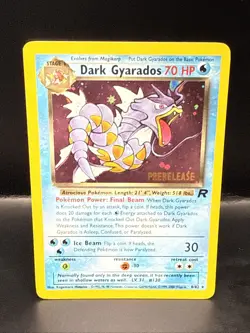 Pokemon Vintage Dark Gyarados 8/82 Holo Team Rocket Prerelease Promo WOTC AU - Image 2