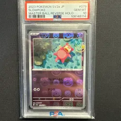 PSA 10 - Pokemon Slowpoke - Japanese 151 Master Ball Reverse Holo - 079/165 SV2a - Image 1