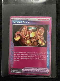 Survival Brace 164/167 - Ace Spec Holo - Twilight Masquerade Pokemon NM - Image 1
