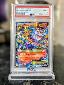 2016 POKEMON XY GENERATIONS #12 M CHARIZARD EX GENERATIONS PSA 9 - Image 1