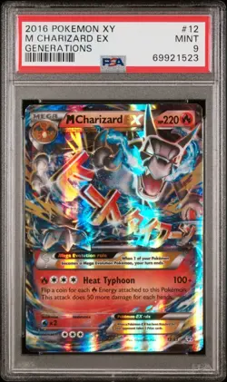 2016 POKEMON XY GENERATIONS #12 M CHARIZARD EX GENERATIONS PSA 9 - Image 2