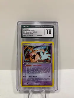 Pokemon EX Deoxys Reverse Holo Rare #16/107 CGC 10 Gem Mint - Image 1