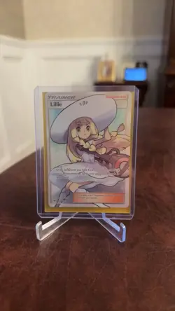 Pokemon TCG Sun & Moon Base Set Full Art Holo Rare Trainer Lillie 147/149 - Image 1