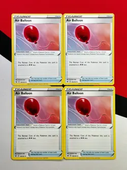 Air Balloon Trainer Item x4 156/202 Sword & Shield Pokemon Playset 4x NM - Image 1