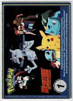 Blastoise #09 Pokemon Burger King Perforated PokeTrivia Mewtwo Strikes Back - Image 3