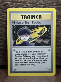 Pokemon TCG WOTC Minion of Team Rocket 113/132 Gym Heroes Regular Uncommon NM/MT - Image 1