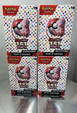 4x Pokemon TCG 151 Scarlet and Violet Booster Bundle - 6 Packs - Sealed 820650853210 - Image 1
