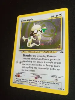 2001 POKEMON NEO DISCOVERY SMEARGLE HOLO #11/75 RARE - Image 3