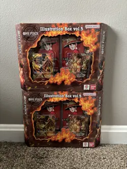 One Piece TCG Illustration Box Vol. 5 Bandai Namco Brand New SEALED [Lot Of 2] - Image 2