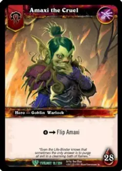 Amaxi the Cruel - Twilight of the Dragons - World of Warcraft TCG - Image 1