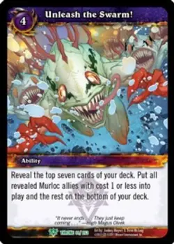Unleash the Swarm! - FOIL - Throne of the Tides - World of Warcraft TCG - Image 1