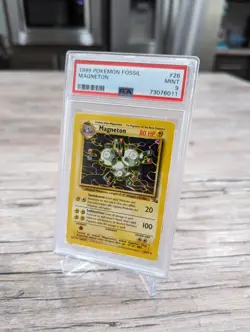 1999 Pokemon Fossil #26 MAGNETON PSA 9 Mint Non Holo Rare Wotc - Image 2