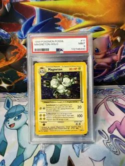 Pokemon TCG - Fossil Set - Magneton - Holo - 1999 - 11/62 - PSA 9 Mint - Image 1