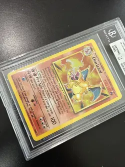 Pokemon BGS 6.5 Charizard Base Set Original 4/102 Holo Rare WOTC 1999 unlimited - Image 3