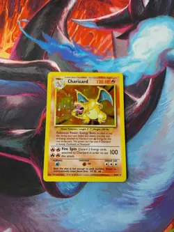 1999 Pokemon Charizard Base Set Holo Unlimited Rare Card #4/102 - Image 1