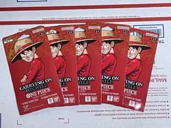 NEW Sealed One Piece TCG Carrying on His Will Sleeved Booster Packs x5 - Image 1