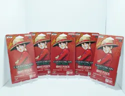 One Piece OP-13 Carrying on His Will Sleeved Booster Pack Factory Sealed x5 - Image 1