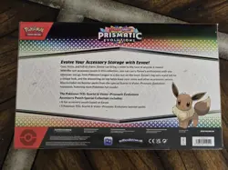 Pokemon Prismatic Evolutions Accessory Pouch Special Collection Sealed box - Image 2