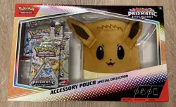 Pokemon Prismatic Evolutions Accessory Pouch Special Collection Sealed box - Image 1