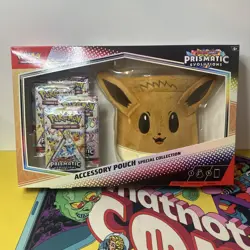 Pokemon Prismatic Evolutions Accessory Pouch Special Collection Eevee New Sealed - Image 1