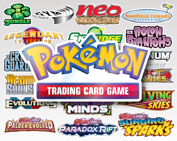 LARGE Pokemon TCG Holographic Sticker Labels - Matte Vinyl Decals for Binder Set - Image 1