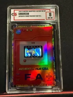 UMBREON AUTHENTIC 35MM FILM FRAME CELL FROM POKEMON THE MOVIE RARE CG 8 HOLO - Image 1
