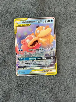 Pokemon TCG Slowpoke Psyduck GX Holo Card 35/236 Sm-Unified Minds - LP - Image 1