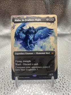 Maha, Its Feathers Night (Borderless) Bloomburrow Regular - Image 1