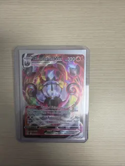 Pokemon TCG Chandelure VMAX Fusion Strike Holo Ultra Rare Card 040/264 - Image 1