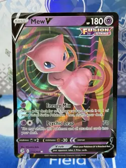 Pokemon TCG 2023 World Championship Mew V 113/264 Pokemon Card Ultra Rare - Image 1